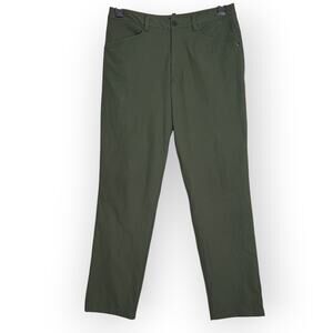 Lululemon Commission Pant SIZE 32 x 31 Green ABC Chino Stretch 5-Pocket